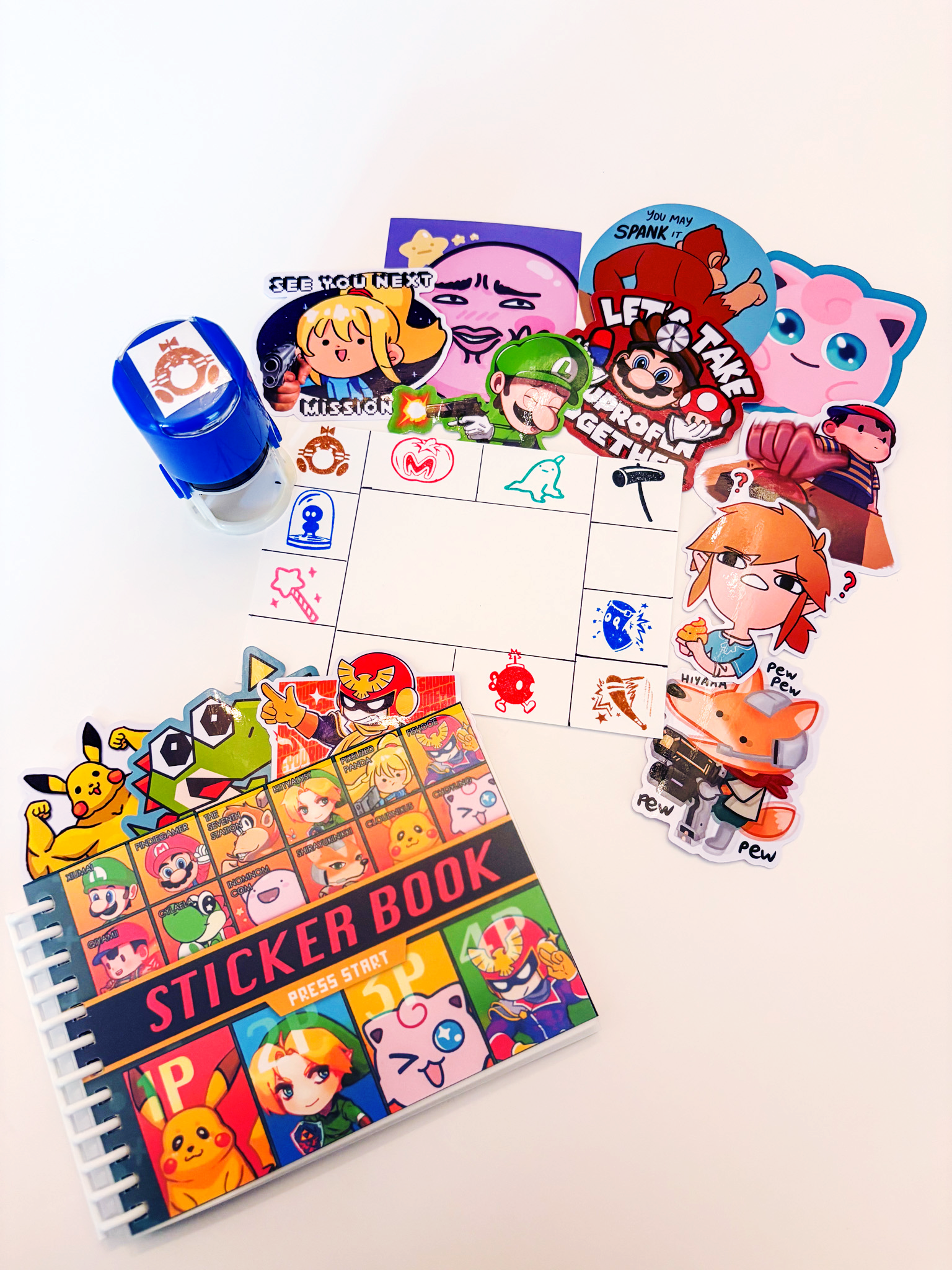 Sticker book stamp redemption
