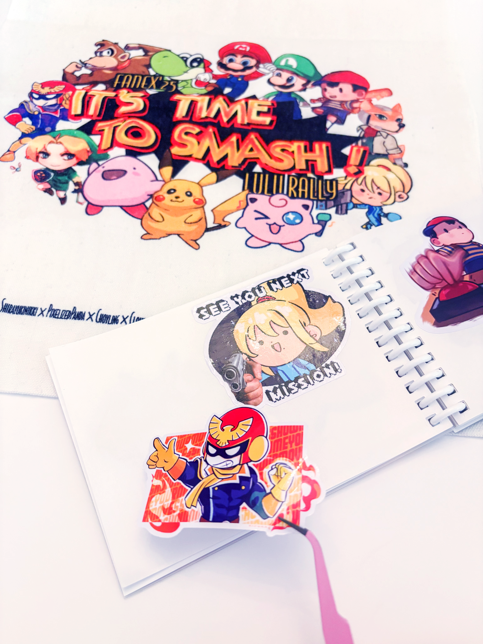 Sticker book inside