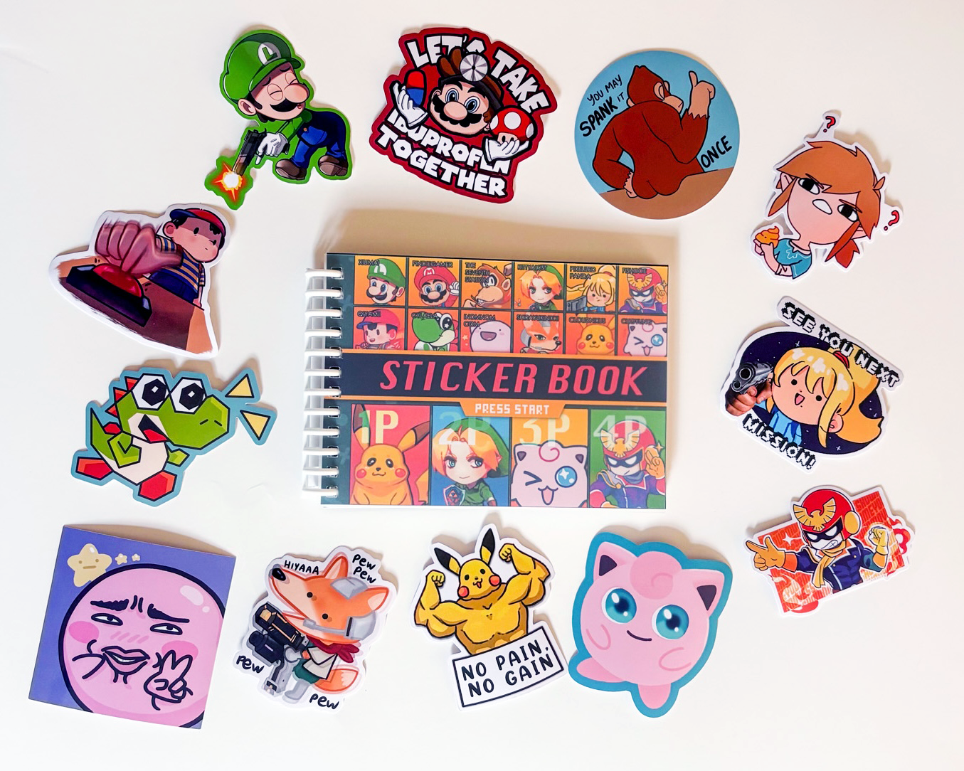Sticker book with stickers